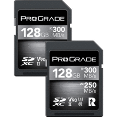 ProGrade Digital 128GB UHS-II SDXC V90 300MB/s (2-Pack)