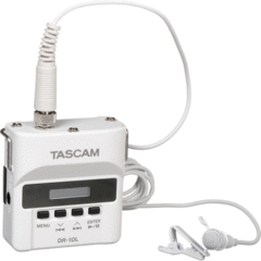 Tascam DR-10L Micro Portable Audio Recorder with Lavalier