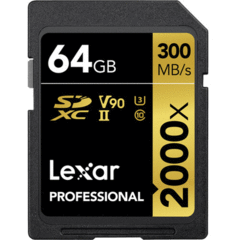 Lexar 64GB Professional 2000x UHS-II SDXC