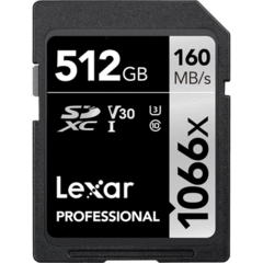 Lexar 512GB Professional 1066x UHS-I SDXC