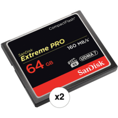 SanDisk 64GB Extreme Pro CompactFlash (2-Pack)
