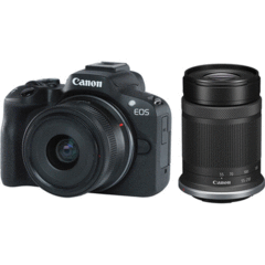 Canon EOS R50 with 18-45mm and 55-210mm Lenses (Black)