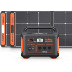 Jackery Explorer 1000 Portable Power Station with 2x SolarSaga 100W Solar Panels