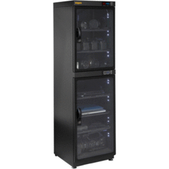 Ruggard EDC-180LC Electronic Dry Cabinet with Dual Humidity Zones (Black, 180L)