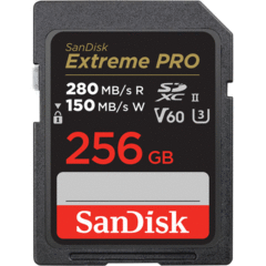 SanDisk 256GB Extreme PRO UHS-II SDXC (280 MB/s)