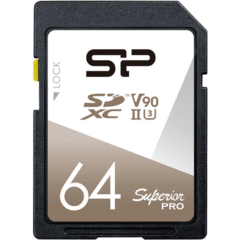 Silicon Power 64GB Superior Pro UHS-II SDXC Memory Card