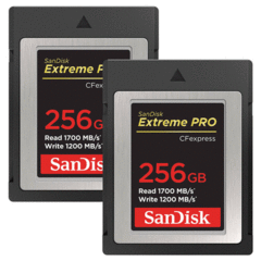 SanDisk 256GB Extreme PRO CFexpress Card Type B (2-Pack)