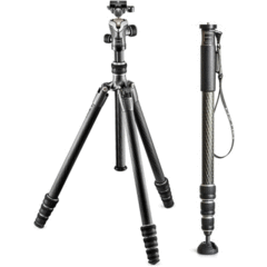 Gitzo GT1545T Series 1 Traveler Carbon Fiber Tripod with Center Ball Head & GM2542 Carbon Fiber Monopod (Special 50th Anniversary Kit)